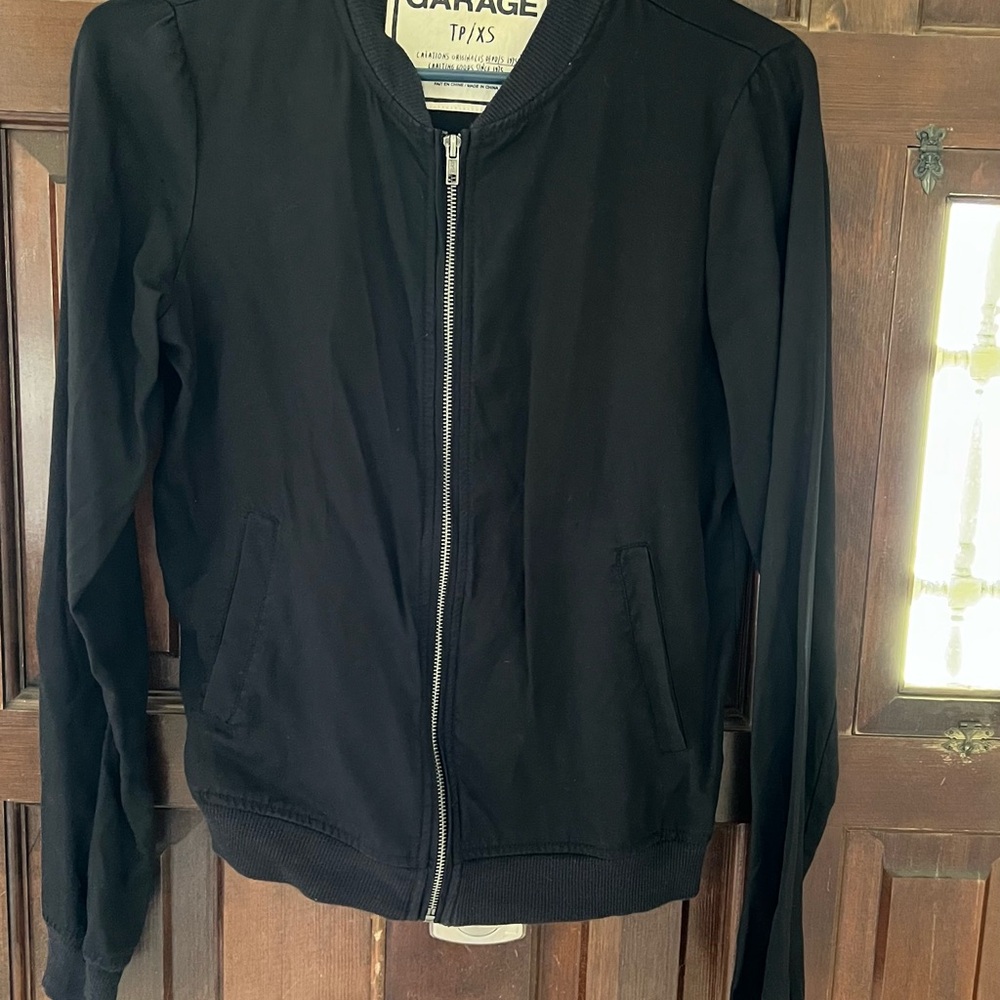 Garage Black Zip-Up Jacket